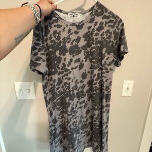 Crazy Train Animal Print Tee Dress